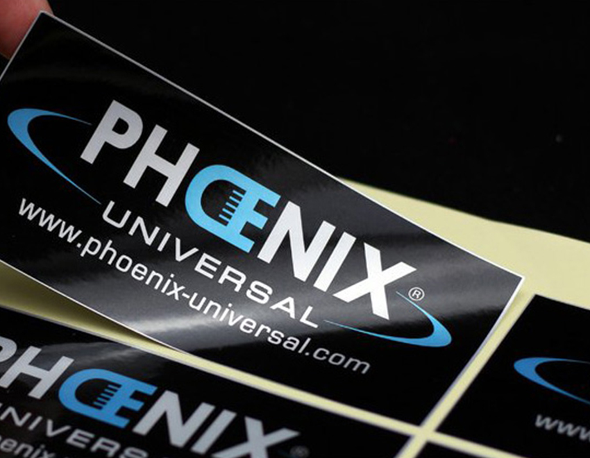 銅版紙彩色不干膠